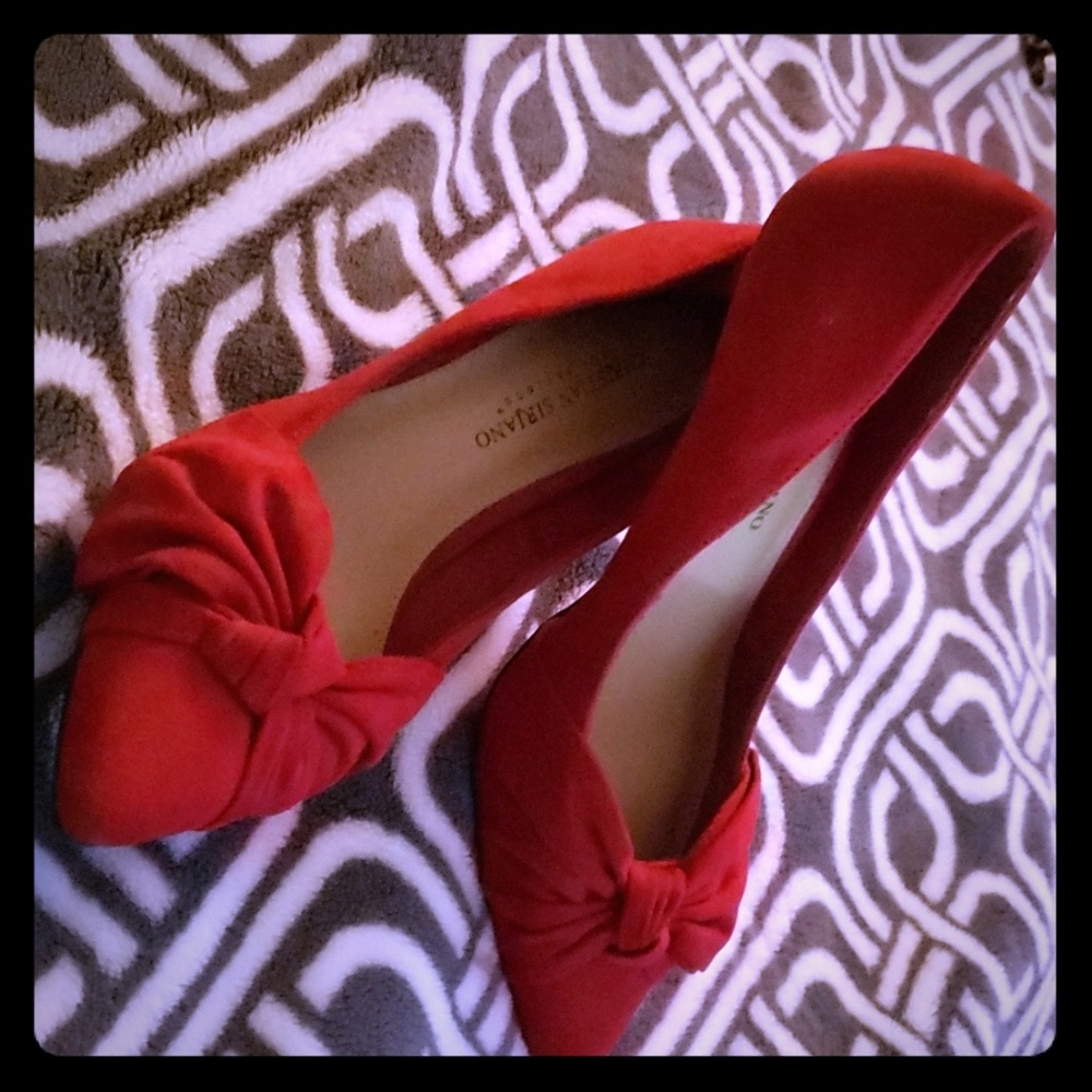 Christian Soriano Red Velvet Pumps